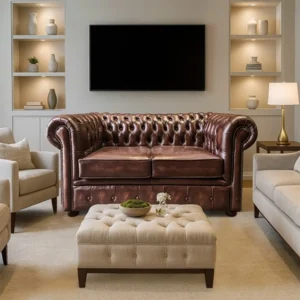 2 Seater Sofa - Elegant & Durable Leather Design