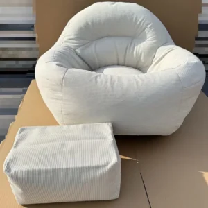 2pcs Corner Sofa Bed Lazy Sofa with Footrest