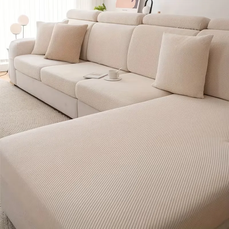 4-Seater Sofa Cover – Fabric, Non-slip, Machine Washable