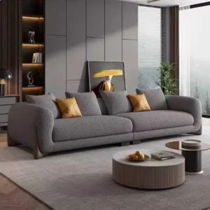 4-Seater Sofa – Fleece, High-Density, Multifunctional