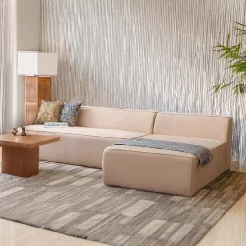 Celona L-Shaped Sofa Dark Beige