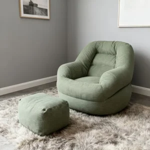 Custom Made Tatami Lazy Sofa with Footrest