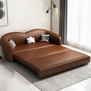 Foldable Leather-made Sofa Beds Dubai